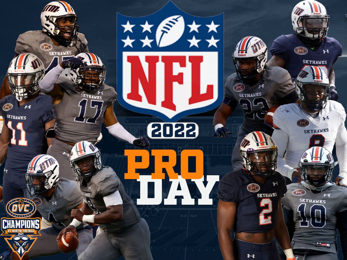 Good luck to our Skyhawks Participating in the 2022 NFL Pro Day. 
#MartinMADE #FlyWithUs #NFL #ProDay
