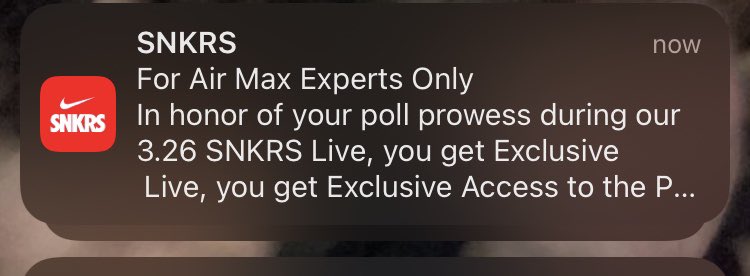 ItsJustGuyM's tweet photo. @SnkrsStock False, I never watched the stream and still got access https://t.co/1z74XPnerI