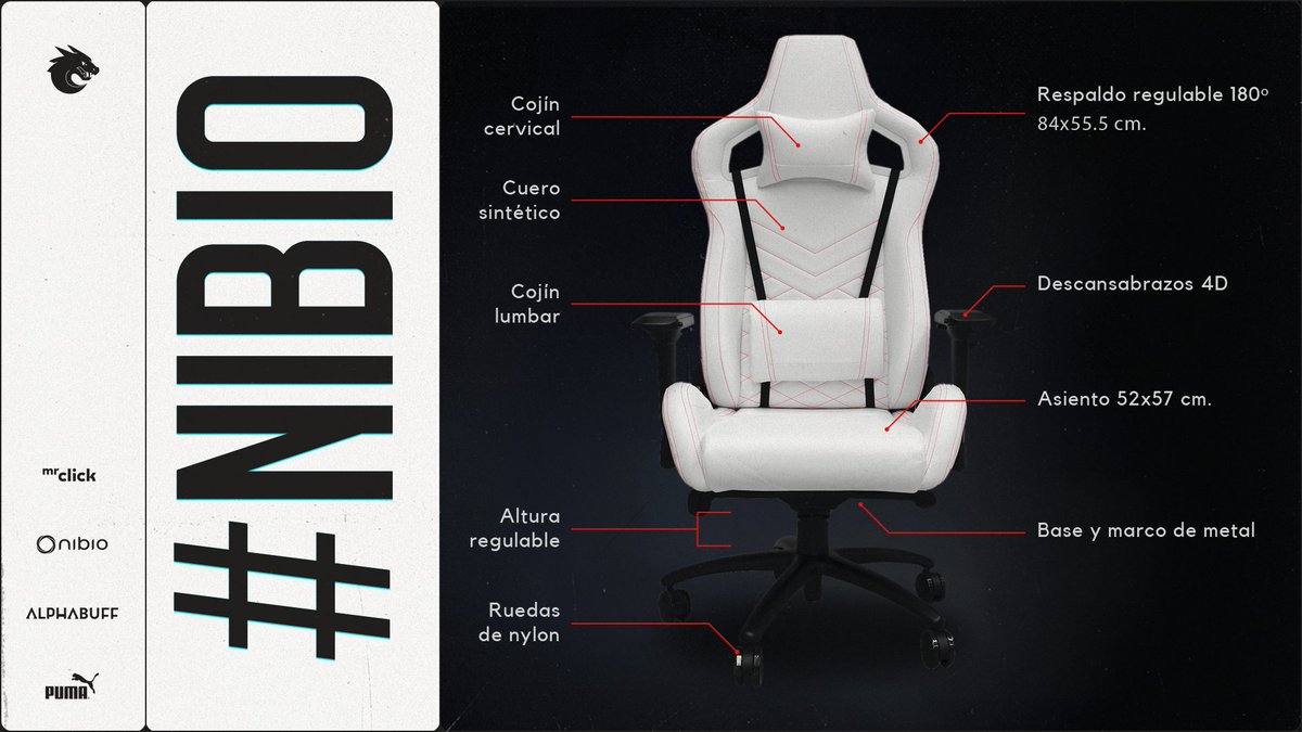 allknightsla's tweet photo. Ya está en #MrClick la línea premium GS de la marca #NIBIO. 👀 
Nueva silla gamer - GS12. 🥳

¿Eres de lo que disfrutas horas y HORAS de juego? 👀 
¡Disfrútalas con la máxima comodidad en tu nueva silla! ✨

#ViveSmart 👆🏻🤩 https://t.co/UjVJxMx2qw