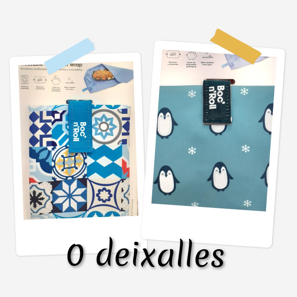 Fundes per portar el vostre entrepà, en el nostre dia a dia no cal fer servir  deixalles innecessaries 👍
#comerçjust #consumconscient #consumresponsable #lapeixateria #zerotaste