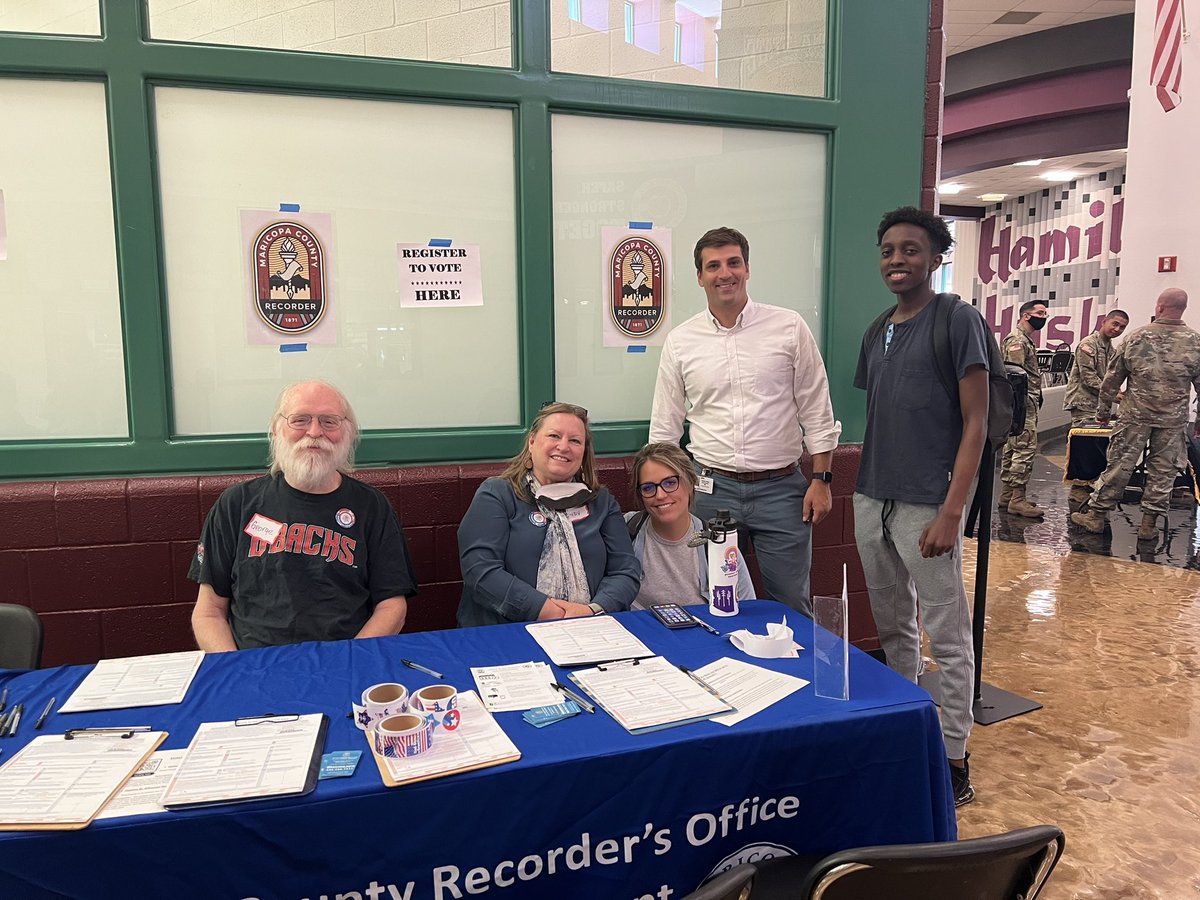 Hamilton High School (@hamilton_high) on Twitter photo ⚖️We registered about 25 young adults to vote 🗳 today! ☑️☑️☑️ Thank you Mrs. Willits and <a href="/CUSDIRC/">ChandlerUSD IRC</a> @PhilDRobertson & <a href="/maricopacounty/">Maricopa County</a> #civicsrocks #civicduty #makeadifference <a href="/ChandlerUnified/">Chandler Unified School District</a> <a href="/ChandlerEdFound/">Chandler Education Foundation</a> 👊🏽 #huskyproud ⚖️We registered about 25 young adults to vote 🗳 today! ☑️☑️☑️ Thank you Mrs. Willits and <a href="/CUSDIRC/">ChandlerUSD IRC</a> @PhilDRobertson & <a href="/maricopacounty/">Maricopa County</a> #civicsrocks #civicduty #makeadifference <a href="/ChandlerUnified/">Chandler Unified School District</a> <a href="/ChandlerEdFound/">Chandler Education Foundation</a> 👊🏽 #huskyproud