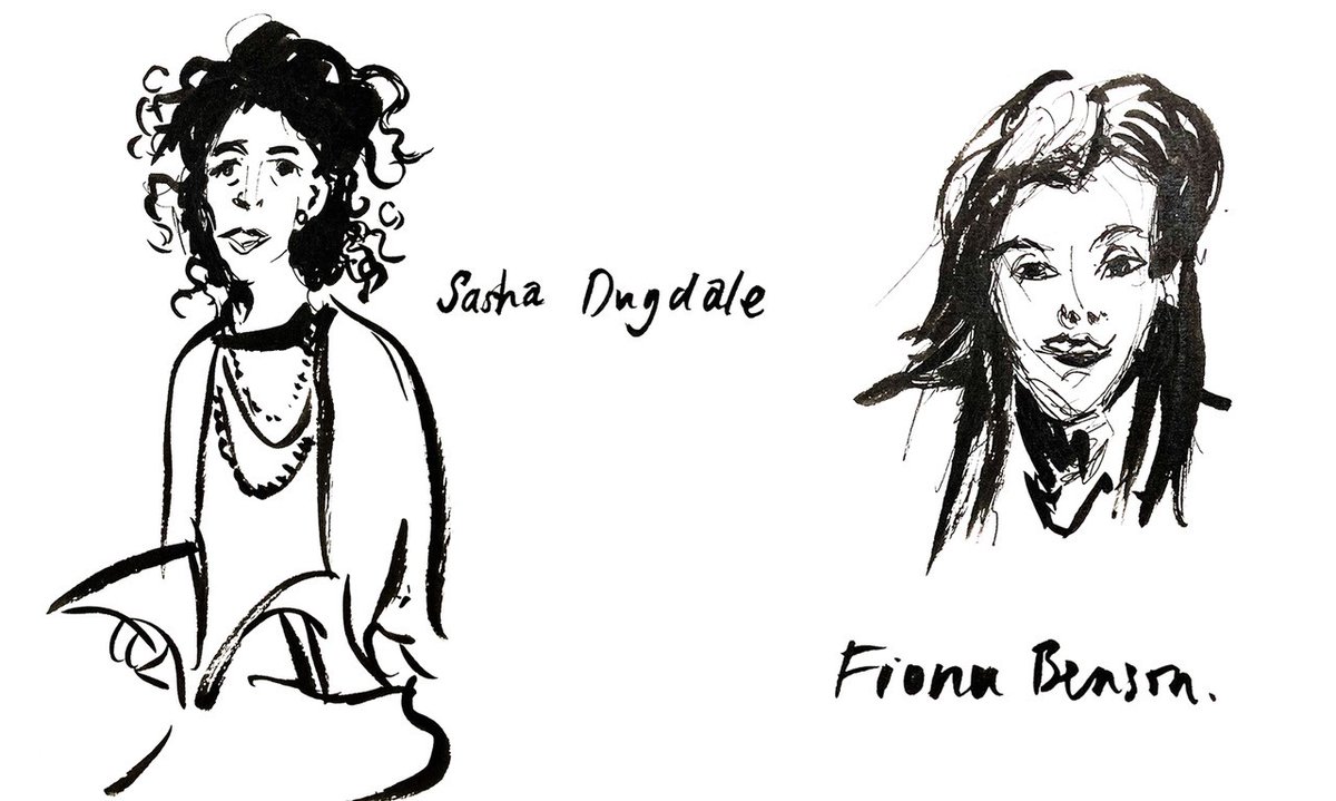 We're thrilled to share these sketches by our wonderful Artist in Residence at Sunday’s poetry gala, award winning political cartoonist and illustrator @hennybeaumont (6/7)
#StandWithUkraine