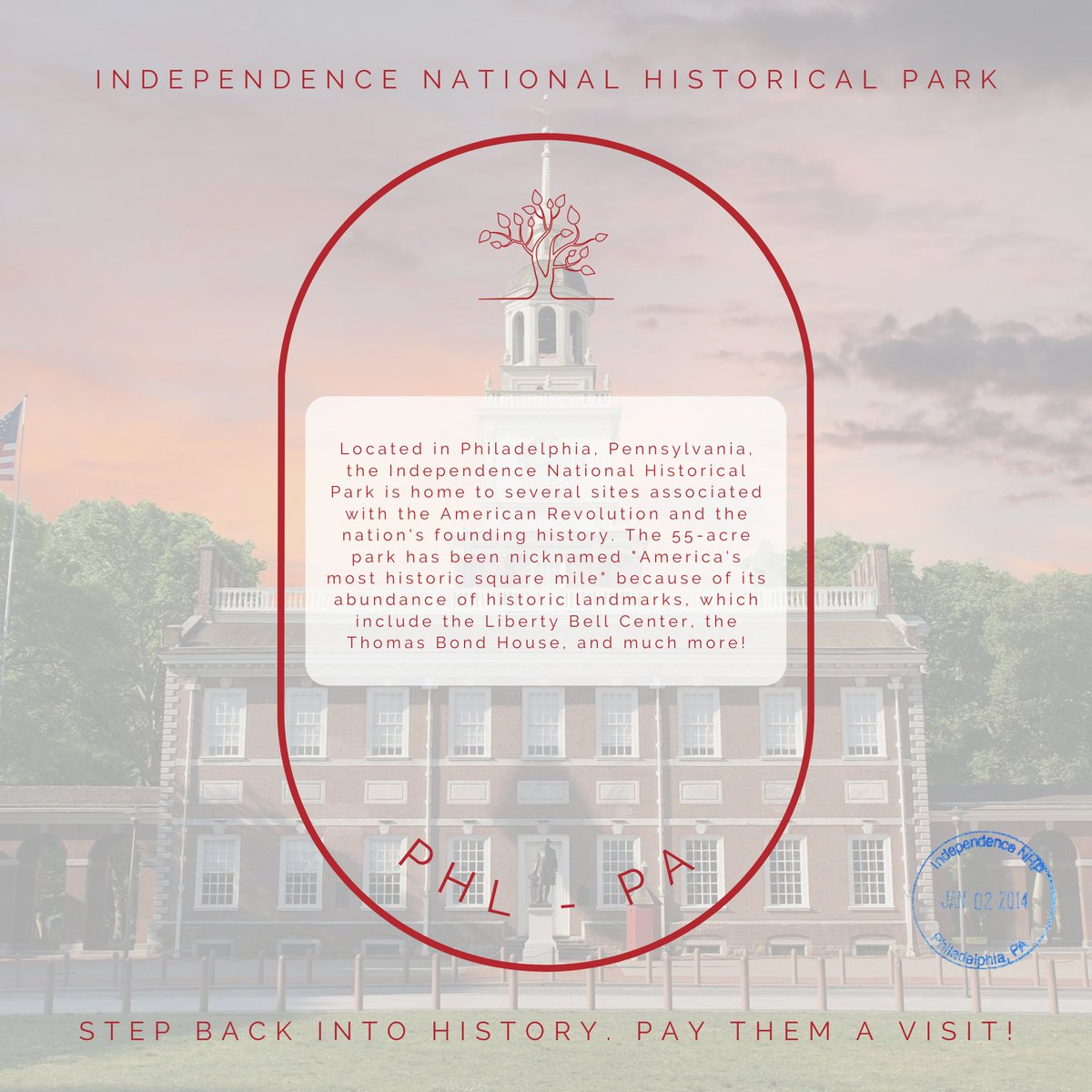 EasternNational's tweet photo. Taking time today to highlight one of our Park Partners! The Independence National Historical Park is chock full of historical landmarks. Swipe to learn about this national landmark. @INDEPENDENCENHP https://t.co/etLnUhSdEj