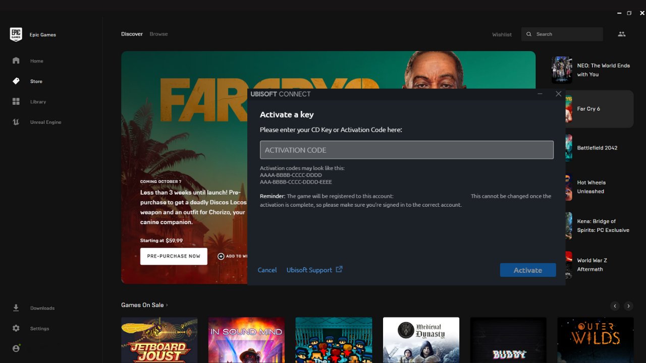 Ubisoft Support on Twitter: "If the Epic Launcher is asking you for a key  to your Ubisoft title, the steps here will get you playing in no time. 👉  https://t.co/EqGz73BYKH https://t.co/xem1taofQb" /