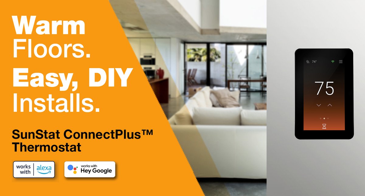 wattswater's tweet photo. Enjoy a speedy installation and control your floor warming anytime, anywhere with the SunStat ConnectPlus Thermostat. Install today: https://t.co/r92cFWFA7T
#SunTouch @SunTouch https://t.co/O51wyVsGd4