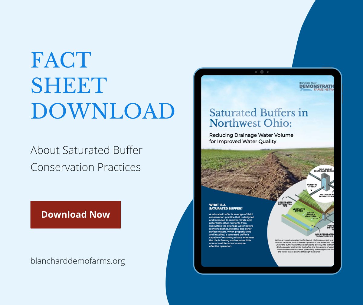 OhioDemoFarms's tweet photo. A #saturatedbuffer is a conservation practice that can be used to potentially reduce nutrient runoff from agriculture fields. With the help of our partners, Ohio Demo Farms was able to showcase its potential.

Learn more about the research and findings:
https://t.co/2qaSN6pIoB https://t.co/UgpVNv83ON