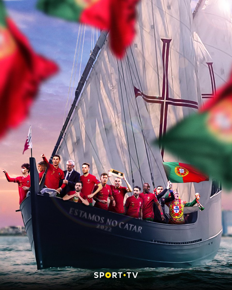 sporttvportugal's tweet photo. ESTAMOS NO CATAR! 🇶🇦 VAMMOOOSSSSS! 🔥

#sporttvportugal #MUNDIALnaSPORTTV #PORTUGALnaSPORTTV #UEFA #FIFA #WorldCup #Qatar2022 #WCQ #Playoff #Portugal #Macedonia #VamosComTudo https://t.co/MGILa0hNLi