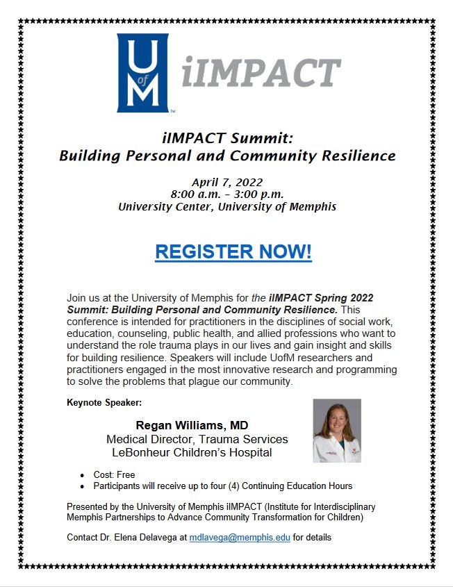 uofmsmartcenter's tweet photo. Register for the iIMPACT Summit on April 7th! https://t.co/e9GoQpred1 https://t.co/CcVc5AlFkI