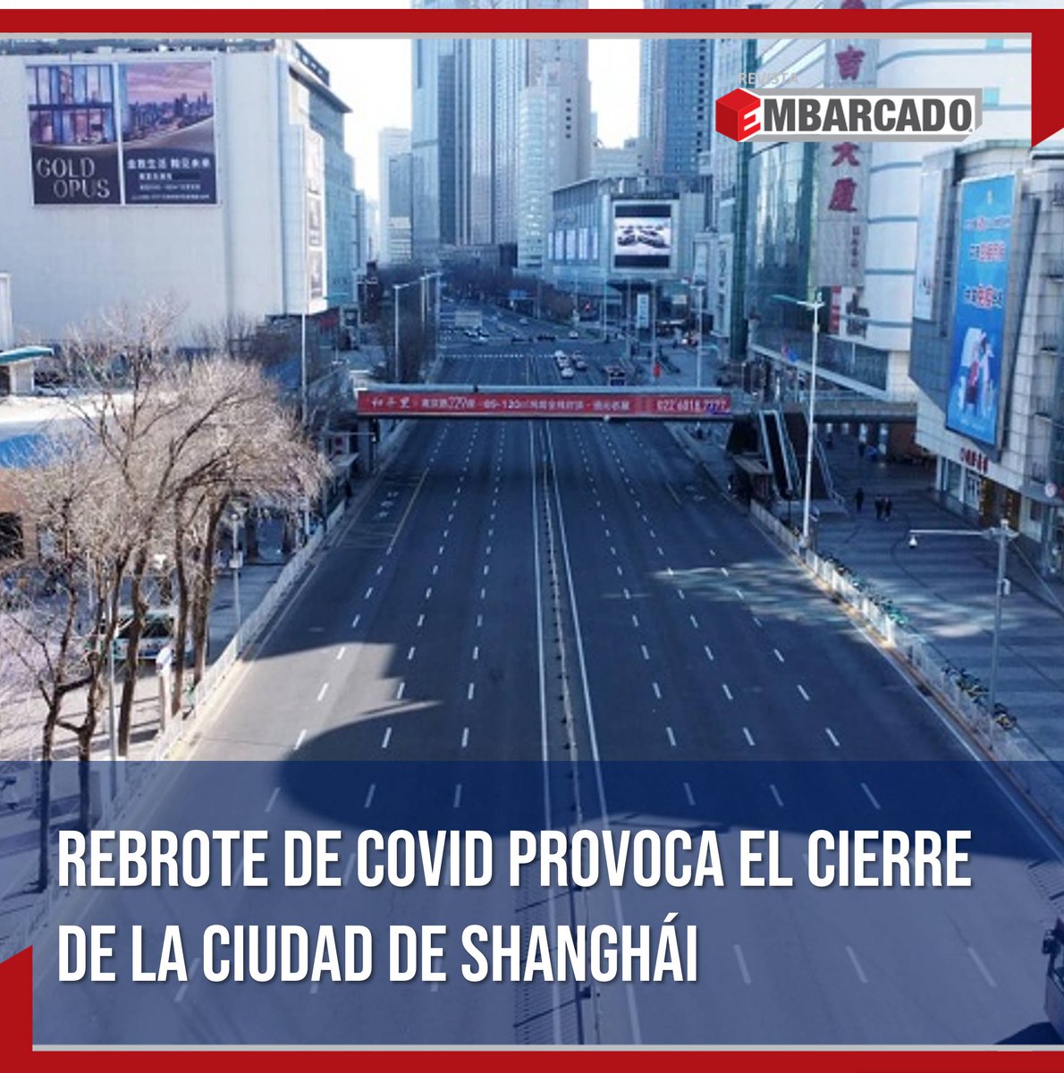 EmbarcadoMag's tweet photo. El reporte diario de nuevos casos en la ciudad de Shanghái ha superado las 2,600 personas contagiadas; el mayor número de contagios desde el inicio de la pandemia en el país asiático.

Para más información acceder al enlace en nuestra bio.

#Logística
#SupplyChain
#Covid19 https://t.co/FCw2otq0oa