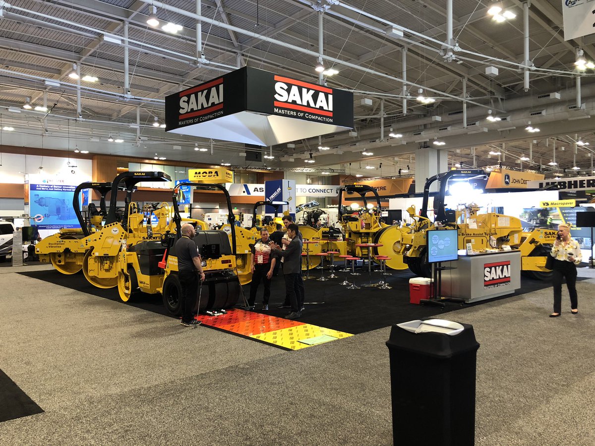 Big things happening at #worldofasphalt in Booth 2936. Come by to learn about our new Automatic Brake safety system Guardman.
#mastersofcompaction