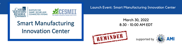 Tomorrow join live or in-person as Advanced Manufacturing International supports the launch of the CESMII Smart Manufacturing Innovation Center at Weatherhead School of Management at Case Western Reserve University.

Learn more here: lnkd.in/d2NBJmGK