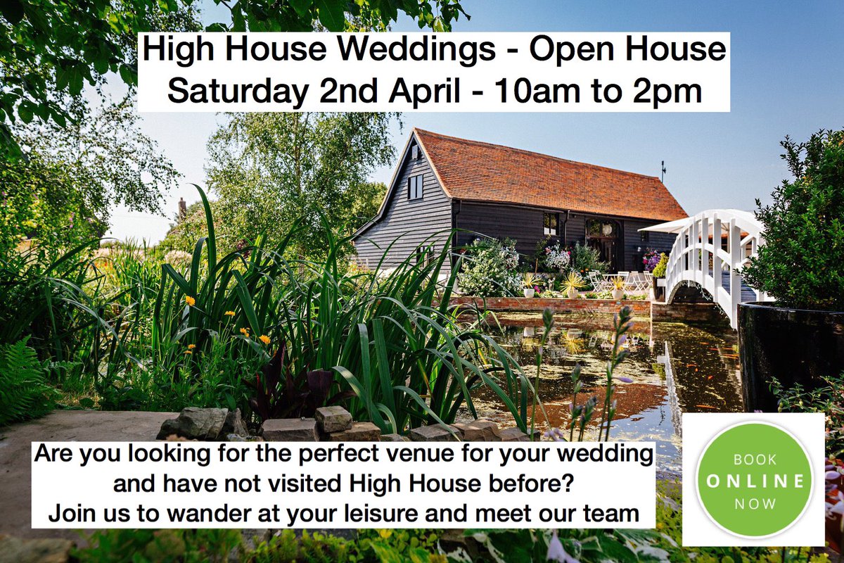 Limited spaces remaining! Book your place here to find your perfect wedding venue - calendly.com/highhouseweddi…