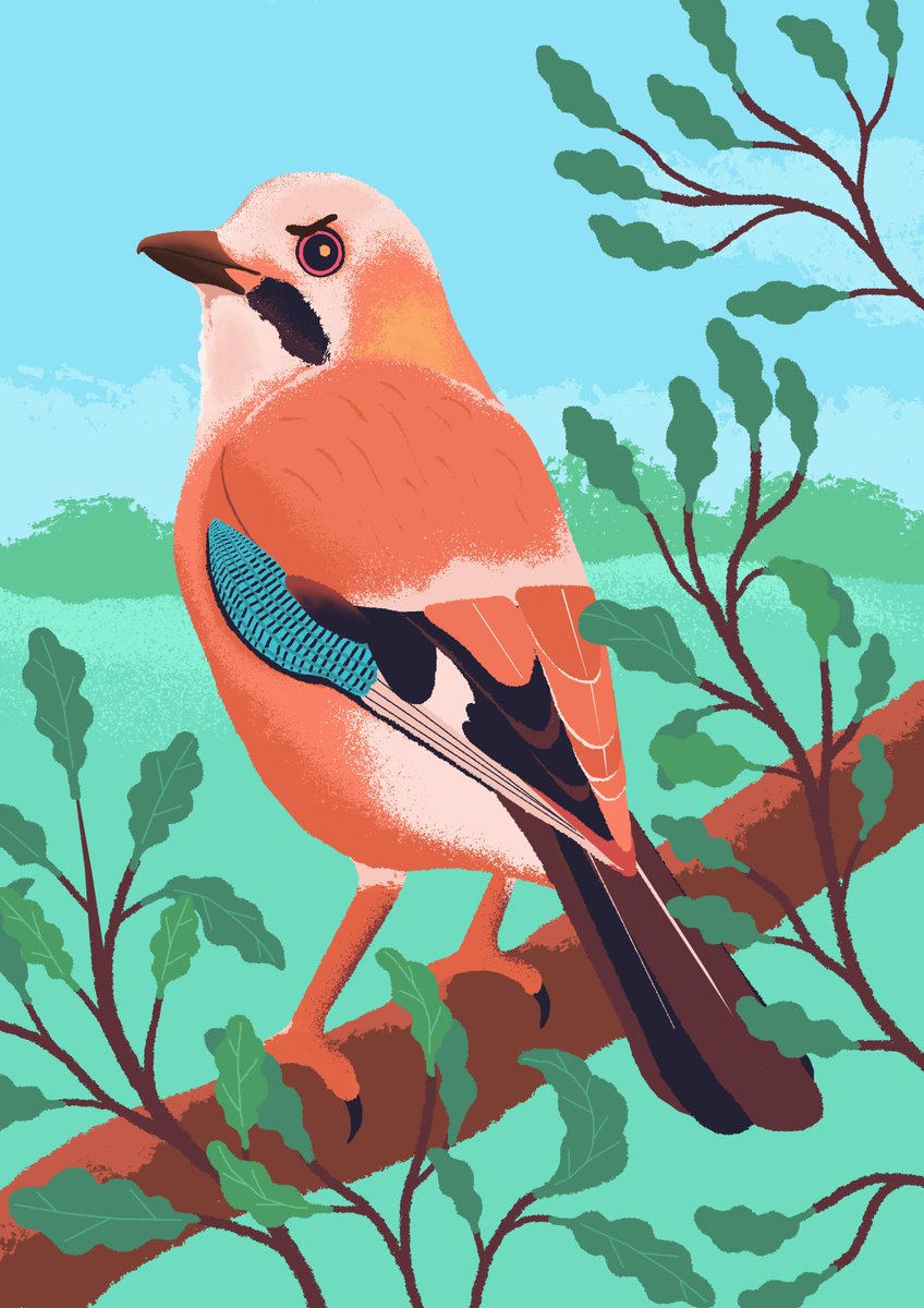 「I can hear the birds sing every morning 」|Jacek Matysiak 🦛 open for commissionsのイラスト