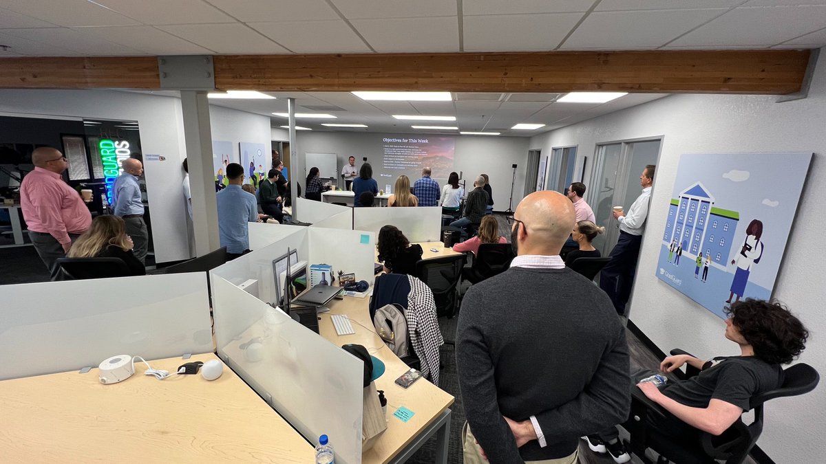 GradGuard's tweet photo. Our annual company meeting has kicked off! ๐ฅณ
We are so very excited to have the whole GradGuard family at our Headquarters in Phoenix for the week.
#gradguard #collegelifeprotected https://t.co/UdvjvRLMz6