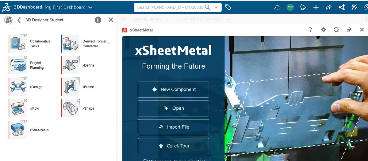 marieplanchard1's tweet photo. #FormingtheFuture #xSheetMetal #SheetMetal #CloudCAD #SOLIDWORKS now in 3D Designer for Education &amp; #3DEXPERIENCESOLIDWORKSForStudents with great tutorials @solidworksedu @3dxedu https://t.co/ONolPQyIV7