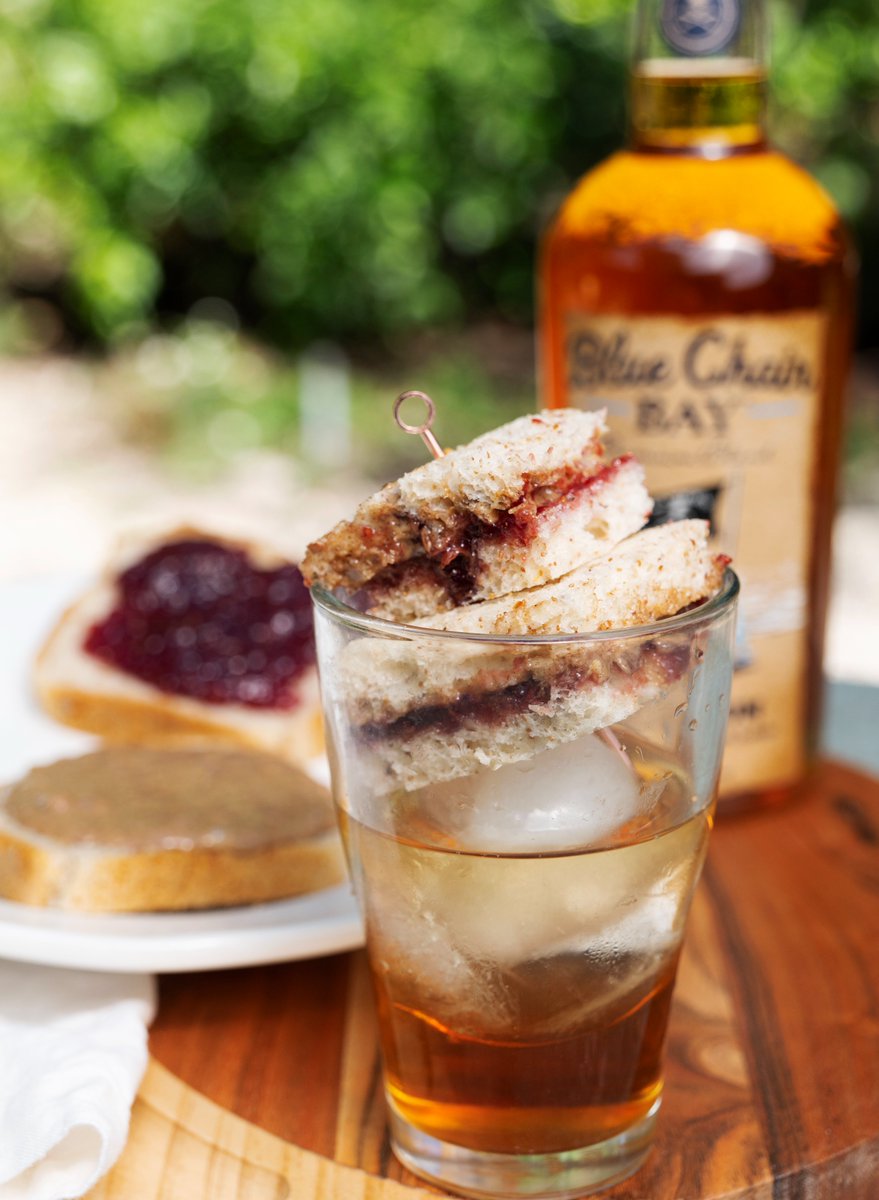 BlueChairBayRum's tweet photo. #NationalPeanutButterandJellyDay calls for a PB&amp;J Old Fashioned! 🥪

Recipe: https://t.co/G1ihIAkEca https://t.co/0uJqyA54gG