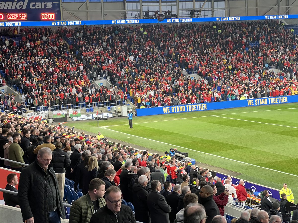 Disasters Emergency Committee support event in Wales. Great game. Wales v Czech Republic.