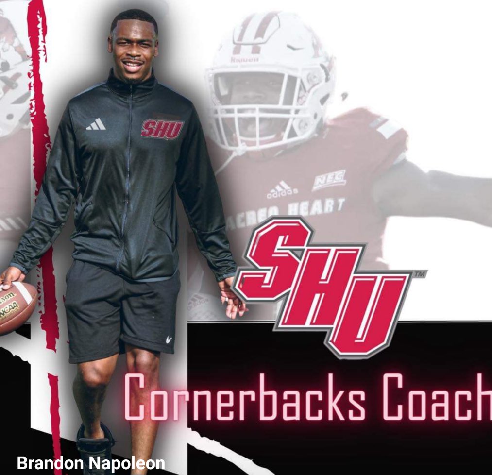 teamosmtv's tweet photo. Please help me say congratulations to @CoachNapoleon Napoleon for becoming SHU CB Coach.  Good work!!   Keep pushing… I know @napoleon_eugene and @TraceyNapoleon proud of you!!! https://t.co/jKD30uAfaq