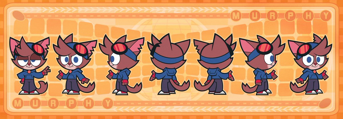 ajmarekart's tweet photo. Aaand here they are: The brand new model sheets for Murphy &amp; Mitzi finally revealed! 
--
Like I said, they aren't too much a departure from what you already know. Just simpler and closer to that angular 2000s goodness. I will reveal more of the cast in the coming weeks! https://t.co/CLZJbnxVwn