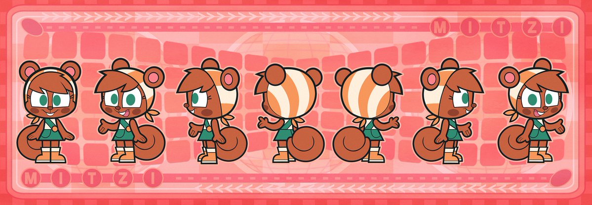 ajmarekart's tweet photo. Aaand here they are: The brand new model sheets for Murphy &amp; Mitzi finally revealed! 
--
Like I said, they aren't too much a departure from what you already know. Just simpler and closer to that angular 2000s goodness. I will reveal more of the cast in the coming weeks! https://t.co/CLZJbnxVwn