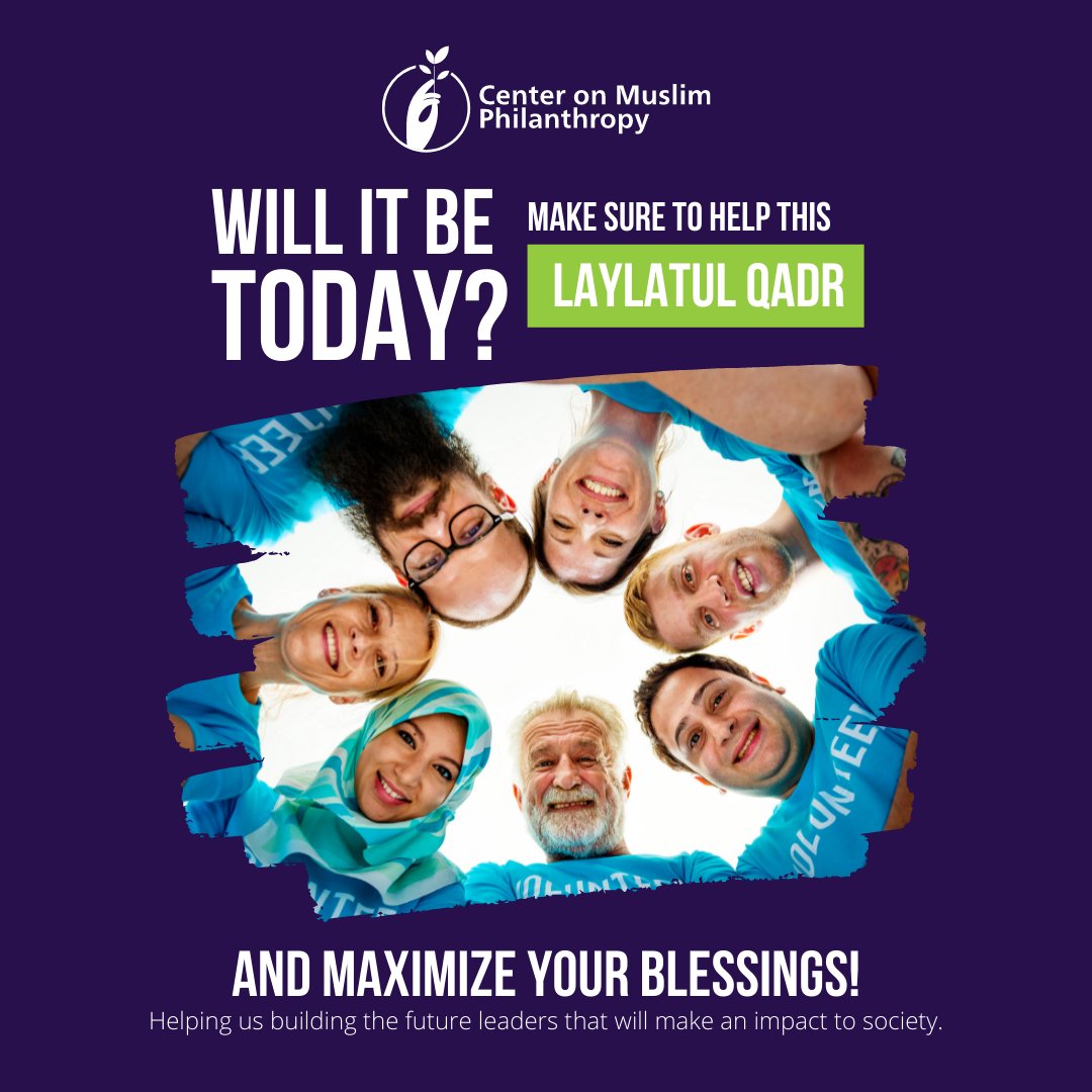 There is no greater authority on how to give #Zakat than the giver. Support CMP in the #Last10Nights and create a sustainable, self reliant #Muslim #NonProfit sector. There is no time to give like right now