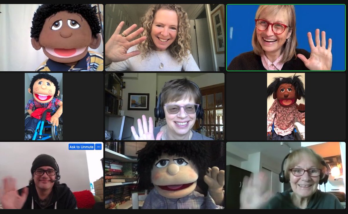 TAPpuppetsTO's tweet photo. Getting ready for our webinar with @OntarioFCP tomorrow night! ‘Let’s Build Friendships Together!’ We will explore the theme everyone deserves a friend &amp; to be treated fairly. Special visits from Moe &amp; Vanessa, who are living with #CerebralPalsy #WorkingTogetherToMakeADifference https://t.co/Lw0D5Qj778