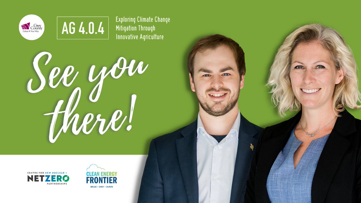 OntarioNII's tweet photo. Join us at @GreyCounty's AG 4.0 - tomorrow!
For more information and ticket sales:
https://t.co/dliSus0Kig
#ClimateChange #Agriculture #Innovation https://t.co/E4JWJltWn7