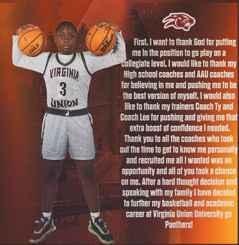 commited 🔒 <a href="/JoseyGBB/">T.W. Josey Girls Basketball</a> <a href="/VUUPanthers/">Virginia Union Sport</a>