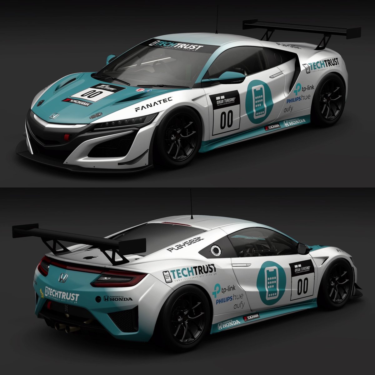 joncarlestam's tweet image. Team TechTrust ready for the racing season 🤓 #TechTrust #granturismo7 #hondansx #livery
