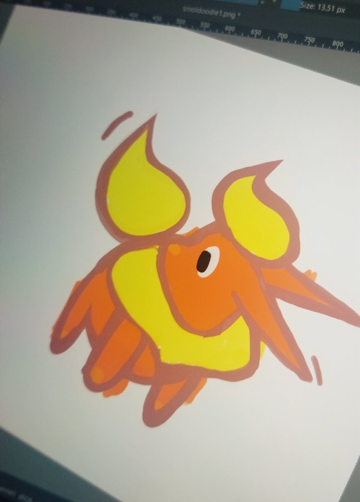 CryptidVyn's tweet photo. Flareon to help light the way. 💡🔥
Future sticker design as well I'm thinking. I just dont have the supplies so I'll have to custom order from somewhere. 
#pokemon #flareon #furryartist #sketch #doodle #artist #eevee #fire #digitalart #commissionsopen https://t.co/1u9ju55Tgk