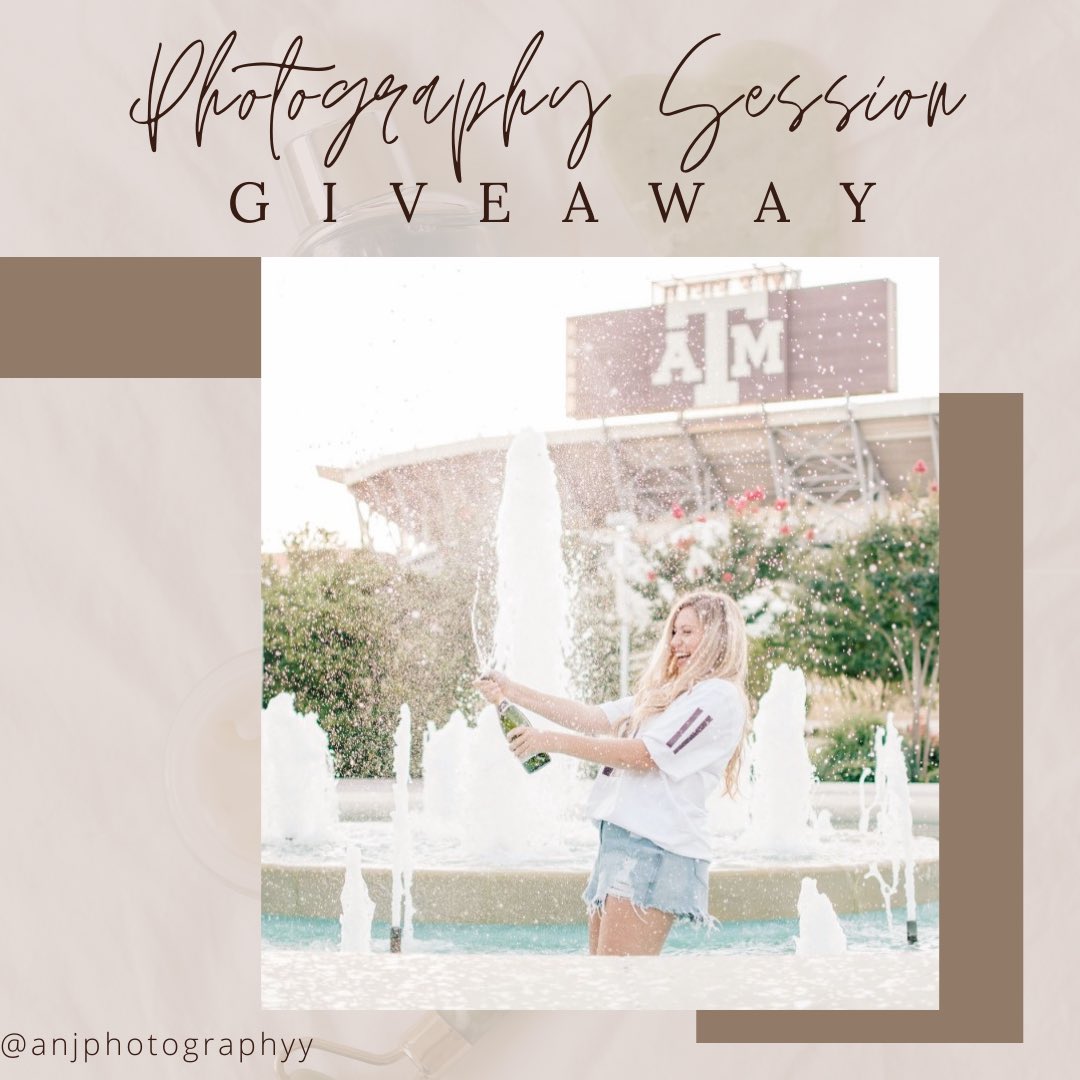 FREE 1hr. photography session Giveaway going on over at our Instagram <a href="/anjphotographyy/">A & N Photography</a> !!! Don’t miss out Seniors, families &amp; businesses + !!