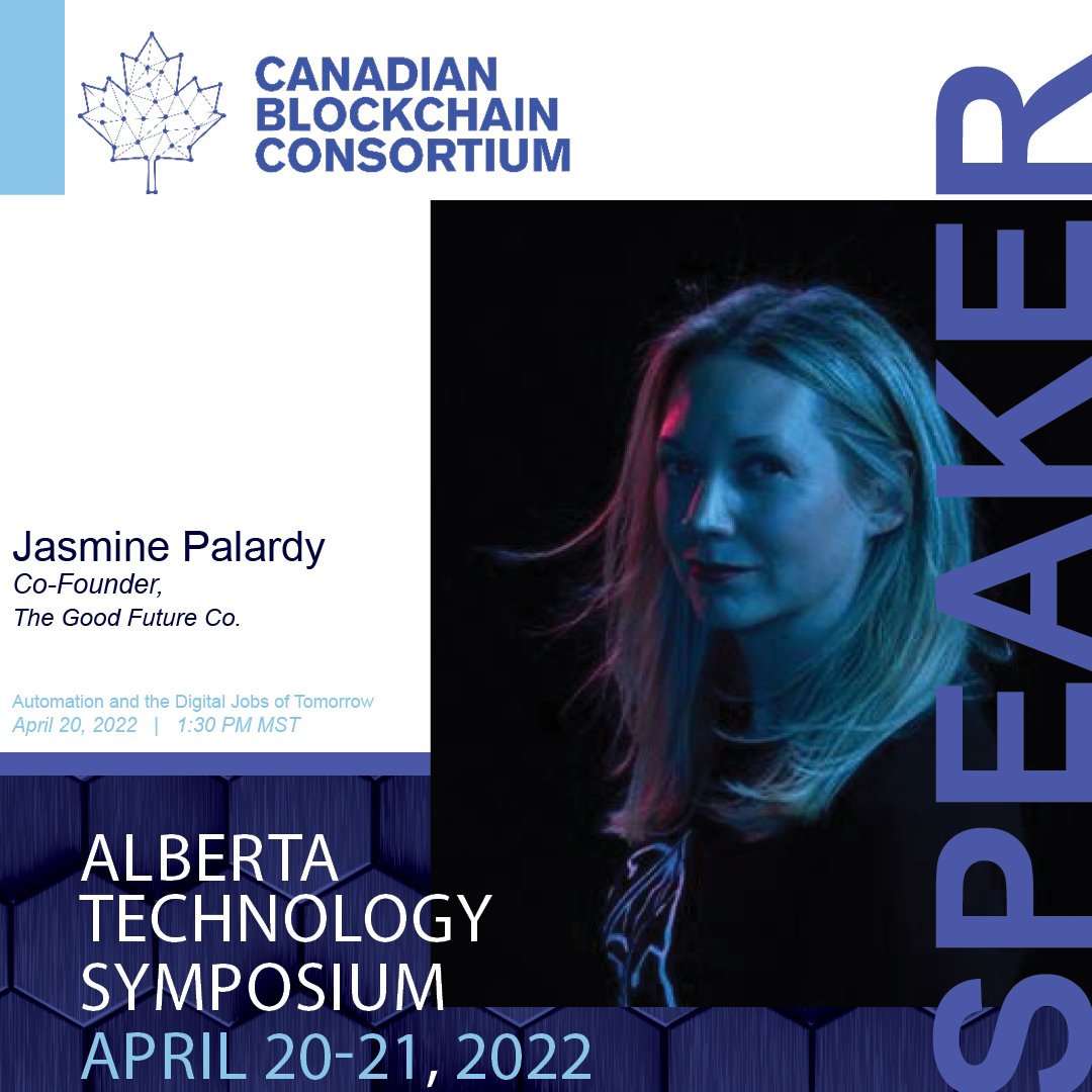 Bitcoin_CBC's tweet photo. Today's Alberta Technology Symposium Speaker Spotlight is Jamine Palardy, Co-Founder of the Good Future Co. @sait
#AlbertaTechSymposium brings our innovative experts and companies together to showcase our evolving future.
Join us on April 20-21 - https://t.co/6rC9sZsygo https://t.co/njZZv2rUWk