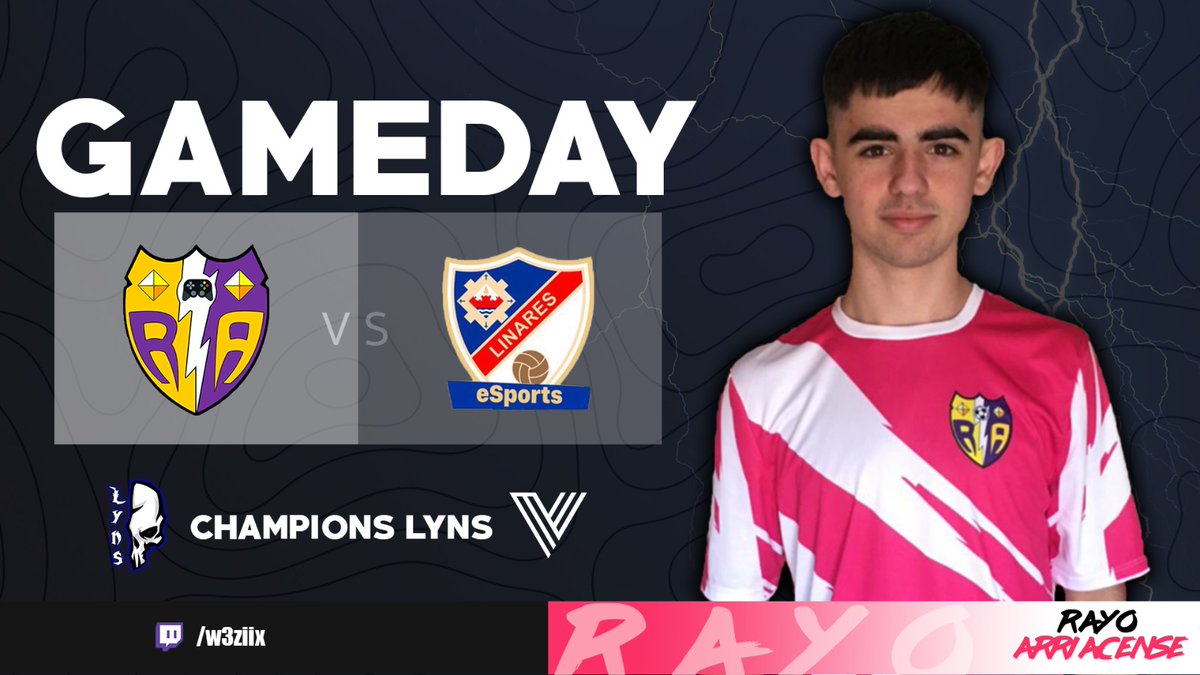 Hoy nuestro equipo de #callofduty disputa la jornada 8 en la #championslyns de <a href="/LYNS_Leyendas/">King Lyns</a>
🆚️ @LinaresEsports
⏰ 23:00
➡twitch.tv/w3ziix
Buscaremos la victoria ante uno de los mejores equipos de la liga🔝🔥.
@RA_Gato10 <a href="/raul_olmelo/">Raul Olmedo Lomas</a> @Jinx_kkt <a href="/Call_Me_Lya_/">Lya</a> 
#eSports