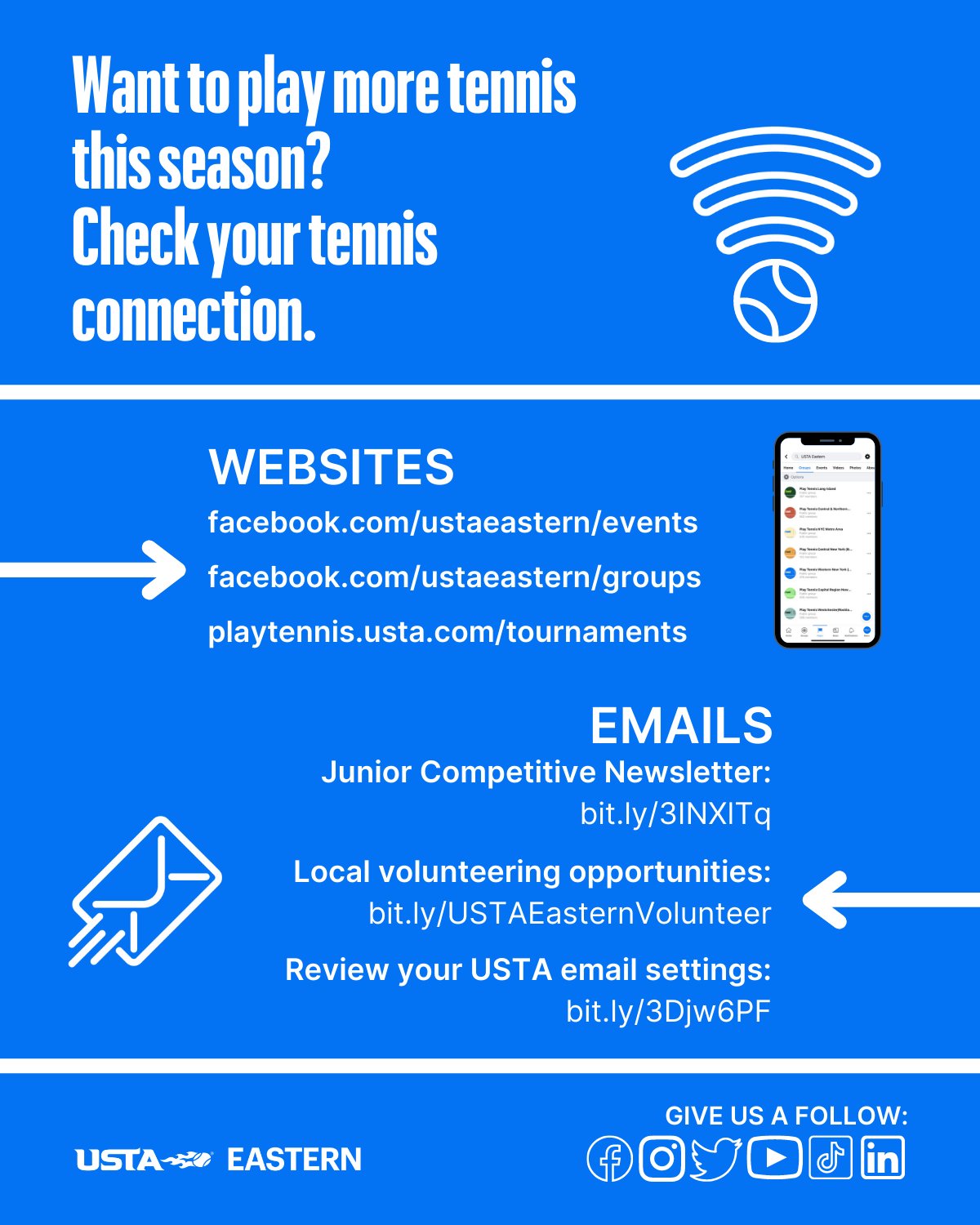 USTA Eastern Junior Tournament Information