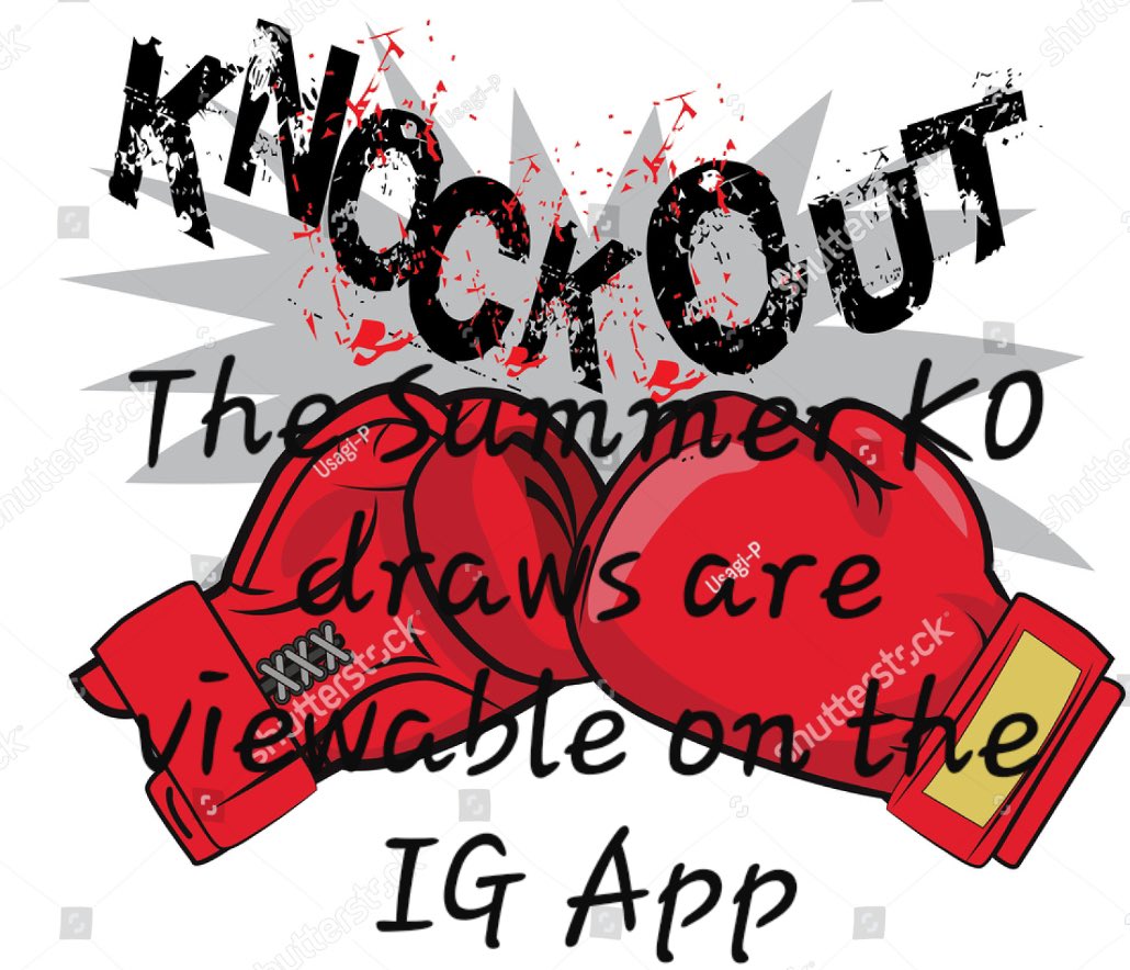 Summer knockout draws are on the app 👍