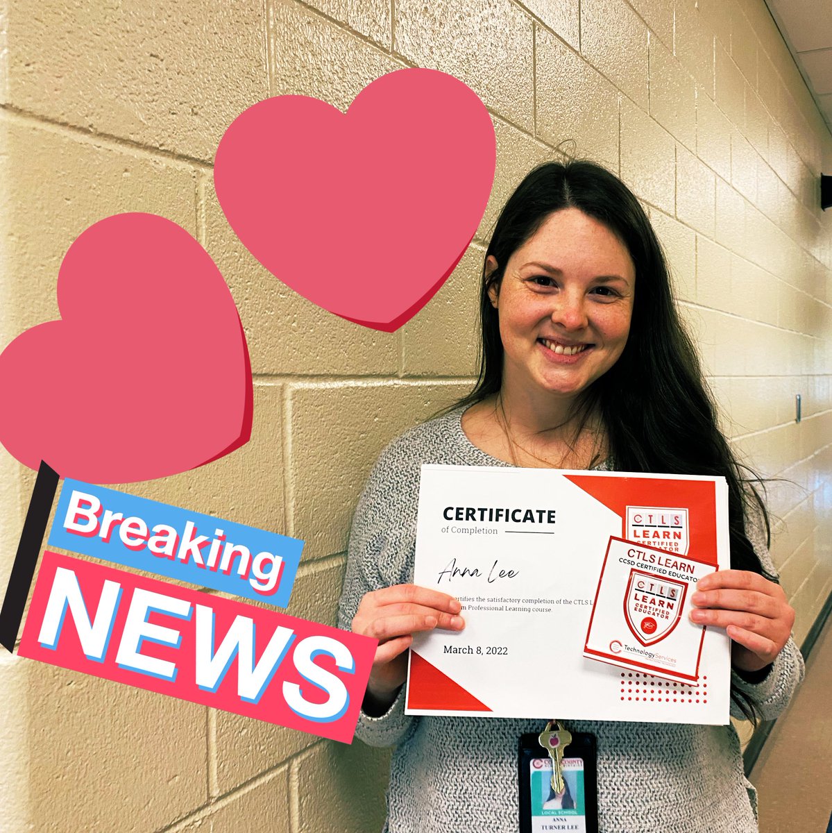 MsCharest's tweet photo. Kudos to @MtnViewES teacher Mrs. Lee for completing the #CTLSLearn PL course. She is now a certified CTLS Learn Digital Educator. #CobbInTech https://t.co/6PQbrBnTKX