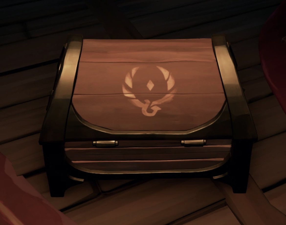 SeaDogsArena's tweet photo. This was a Sea Dog Chest in the Arena. Rare had changed the chest system in Arena to the Glorious Sea Dog Chest from this in April of 2020, matches were also 24 minutes rather than 15 before this.
#SeaOfThieves #SeaDogsArena #riparena https://t.co/lC1SoZcmKo