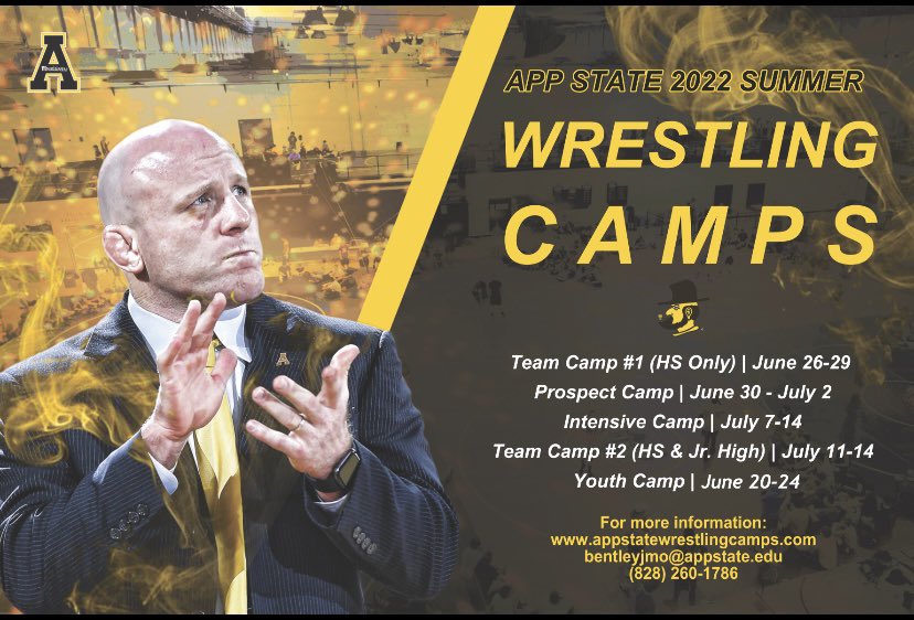 AppWrestling's tweet photo. 🗓Summer wrestling camps are just around the corner. Sign up today at https://t.co/TYb3MGpk78 #ReAchTheSummit https://t.co/P76A4Wc7t6