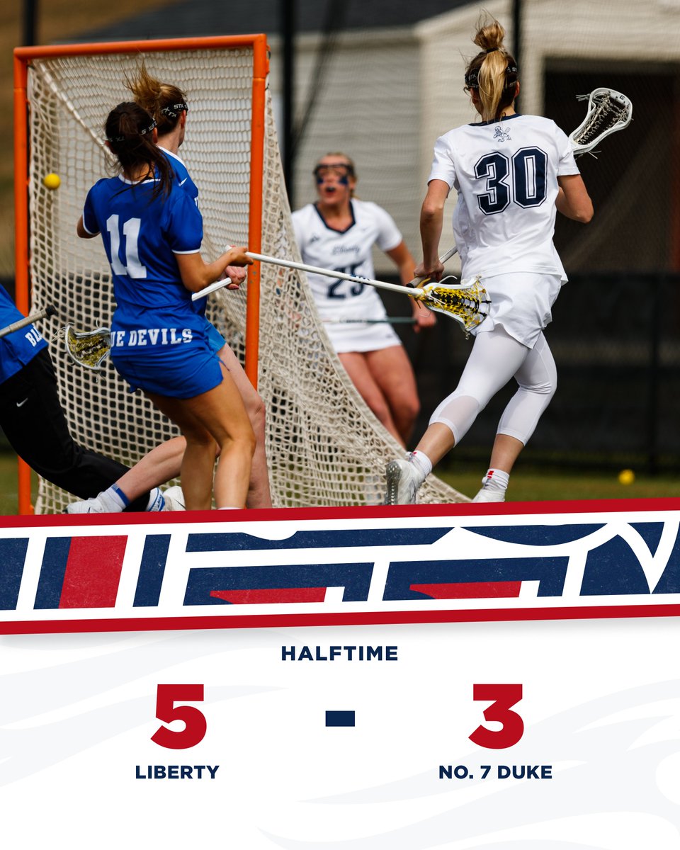 Leading the No. 7 team in the country by two goals at the break!
#RiseWithUs