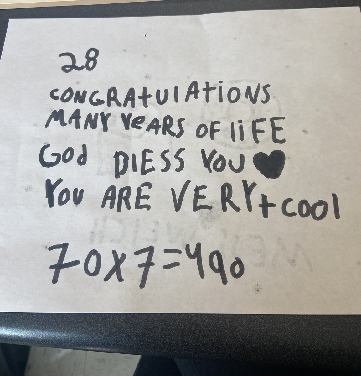 MissWelchELL's tweet photo. Best birthday card ever 🎉😎 https://t.co/iPHxenMqB9