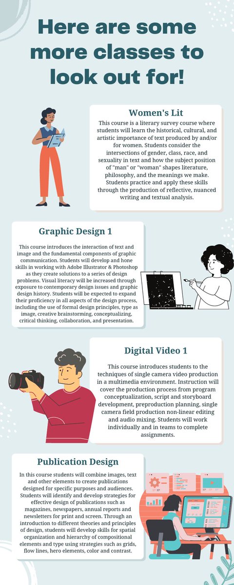 DelValEnglish's tweet photo. Take a look at some more classes DelVal English has to offer! https://t.co/eTellE6uow