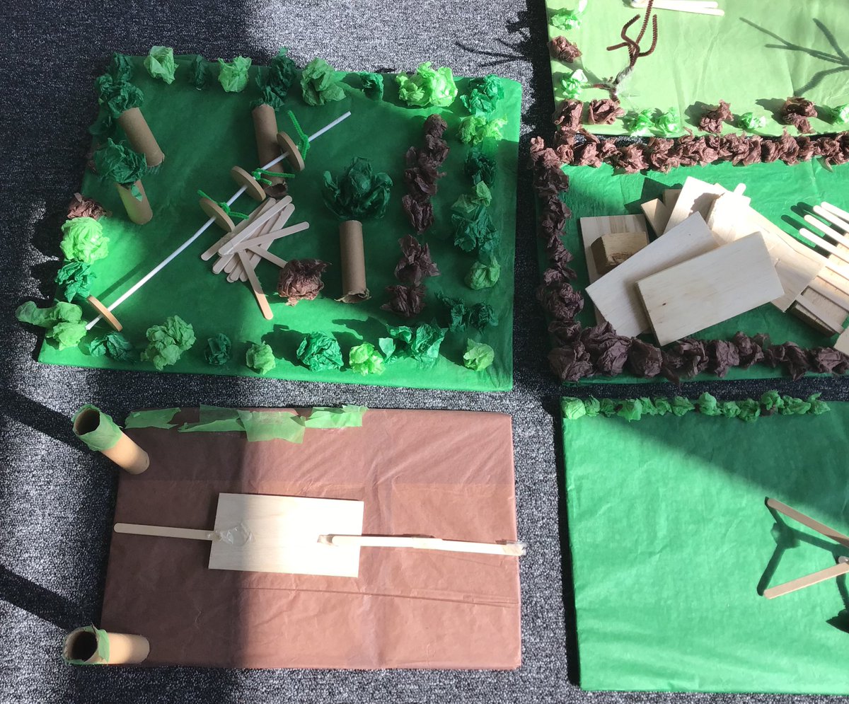 BartonCloughSSC's tweet photo. Day 1️⃣ of creating our final pieces for our DT structures topic.

We are working with cardboard, lolly sticks, pipe cleaners and tissue paper to design and build our playgrounds.

Today created the base of our playground. We of course had to add lots of green 🌳

#DT #designers https://t.co/PJaOTm9W0P