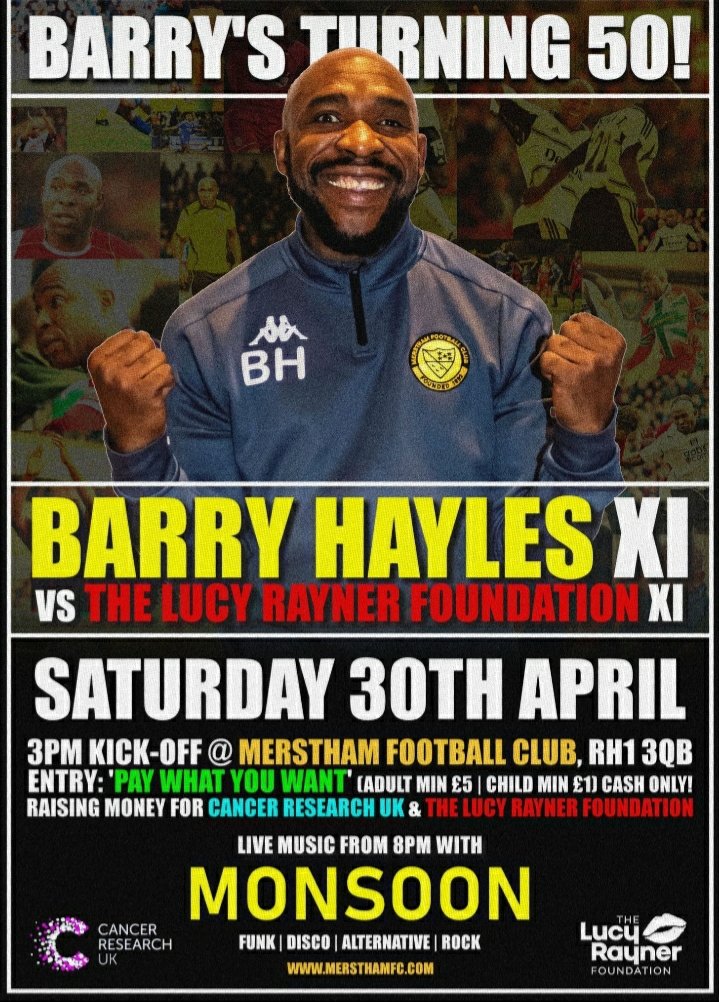 Stuart90045556's tweet photo. @BarryHayles9 
@TheLRFoundation https://t.co/8DcO2KUw0m