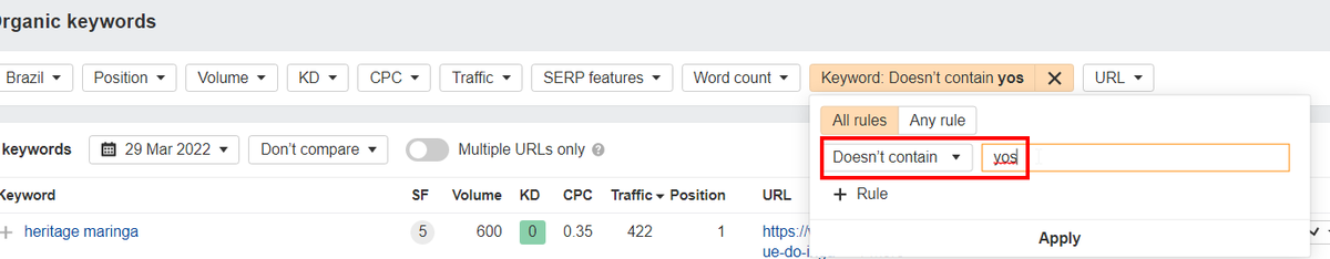 seozamp's tweet photo. Hey, @ahrefs friends! If we could put some Regex in this field, it would be great! https://t.co/JGxva4ahcq