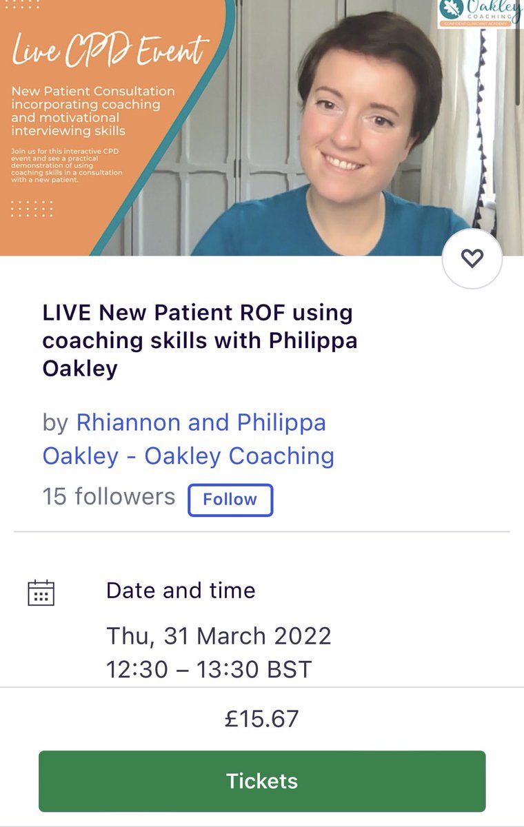 Looking forward to this CPD event on Thursday- something a little different for your #CPD hours! There’s still time to join us: eventbrite.co.uk/e/live-new-pat… #communication #coaching