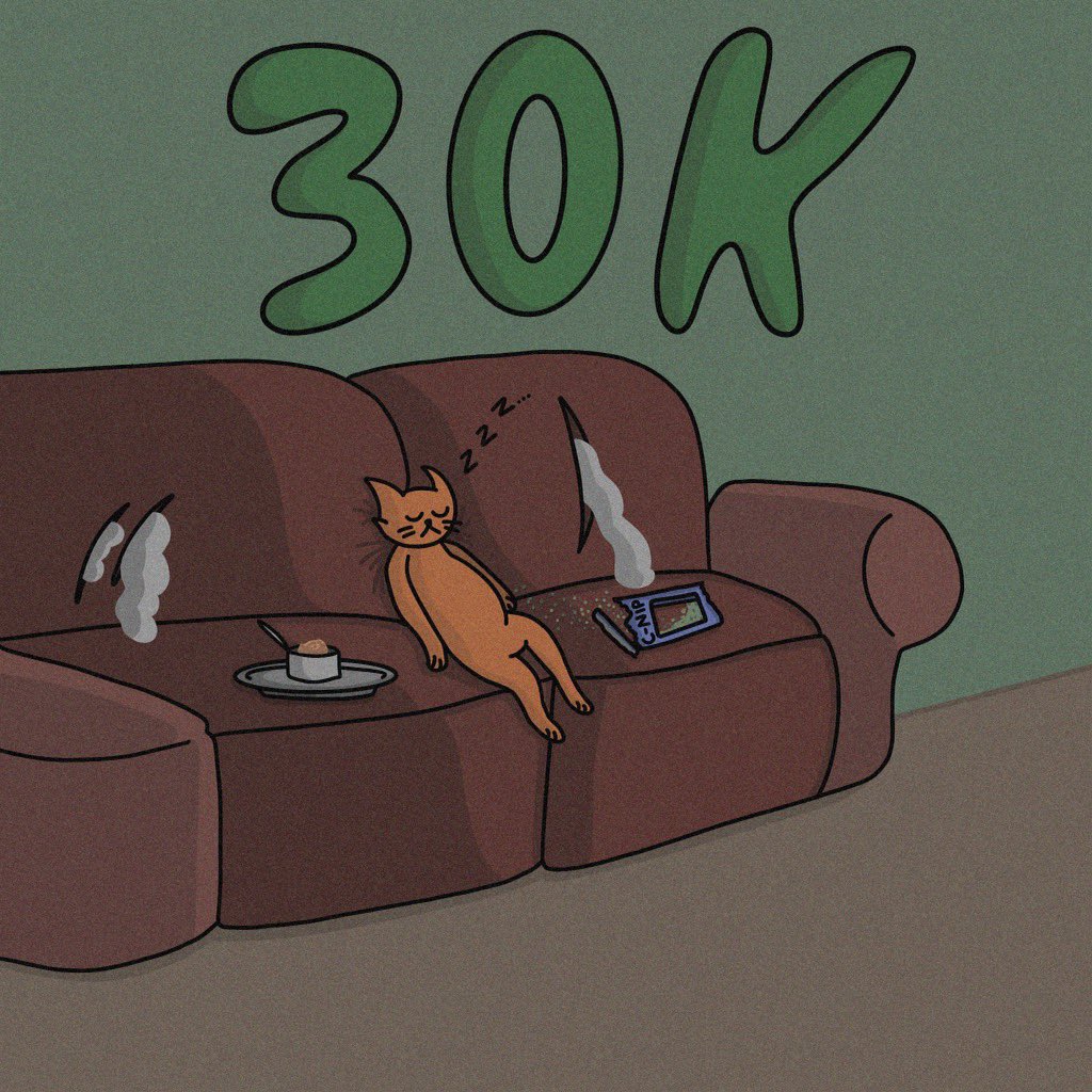 WE HAVE HIT 30,000 FOLLOWERS ON FUCKING TWITTER! 📈🔥

AND WE'RE ALMOST AT 1,000 ETH VOLUME TRADED! 🚀