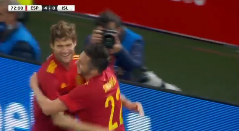 foet247europa's tweet photo. Spain 5 Iceland 0. Pablo Sarabia is on fire #ESPISL https://t.co/nSXHyyvH47