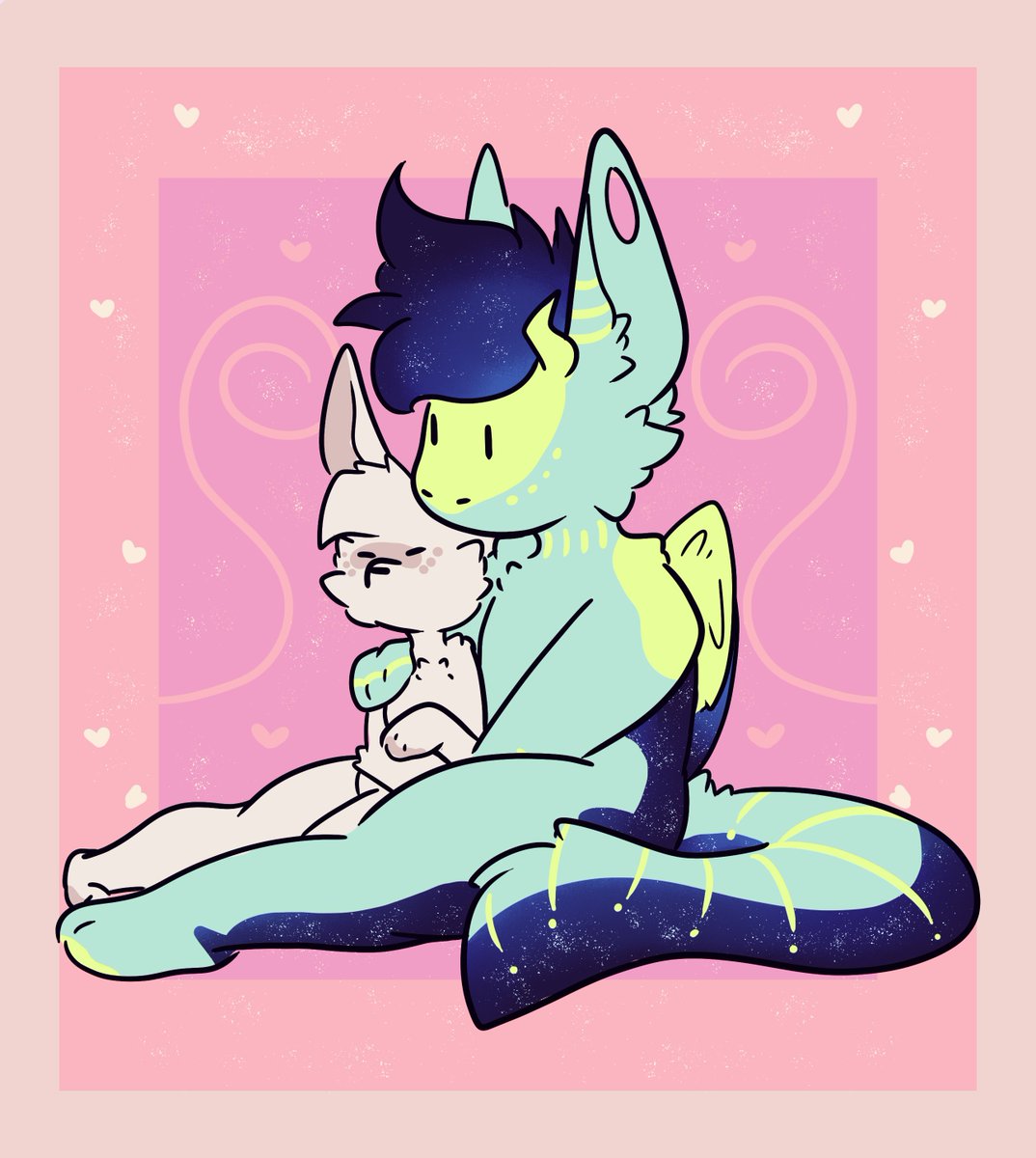 Sleepless_Kiwi's tweet photo. Want to get a cute sfw chibi cuddle with your love/best friend?

I'm opening for 2 slots to make these, for only $15 each!
Must have fullbody refs for both character, clothes are an extra $3

dm if you'd like to claim a slot!

You can pick a pose if you'd like :)
rt'ing helps :3c https://t.co/PZYU0DJvlT