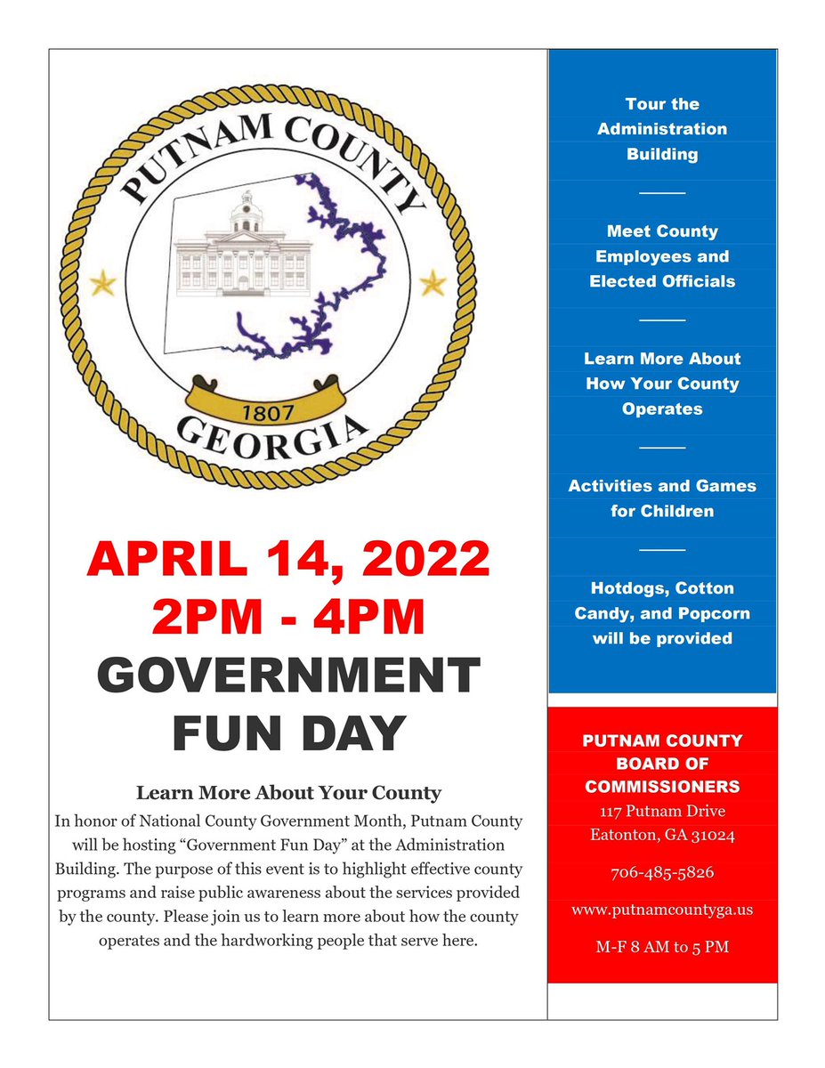 Save the date! Please join us for Government Fun Day. #NCGM #CountiesWork #NACO
