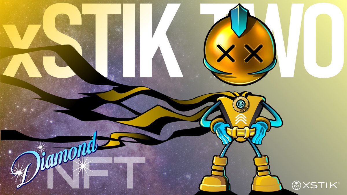 xrpstik's tweet photo. 💎DIAMOND TIER #NFT REVEAL💎

Meet golden #SUPERHERO of the Galaxy, 2nd #xSTIK Figure in The Lore:

🔥xSTIK TWO🔥

▪️Diamond Tier cards ONLY earned. Not sold.
▪️Gift to #1 $xSTIK Holder at Drop Zone 4!

📸Snapshot 1st April

💎POSITIONS: https://t.co/PHGUII2q1r

✅LIKE
♻️RETWEET https://t.co/DOQaegnuH8
